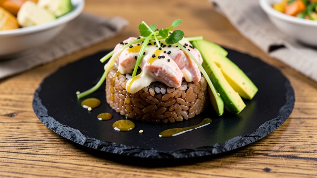 Brown Rice California Roll Recipe: Crunchy Celery Crowns With Creamy Avocado Fusion