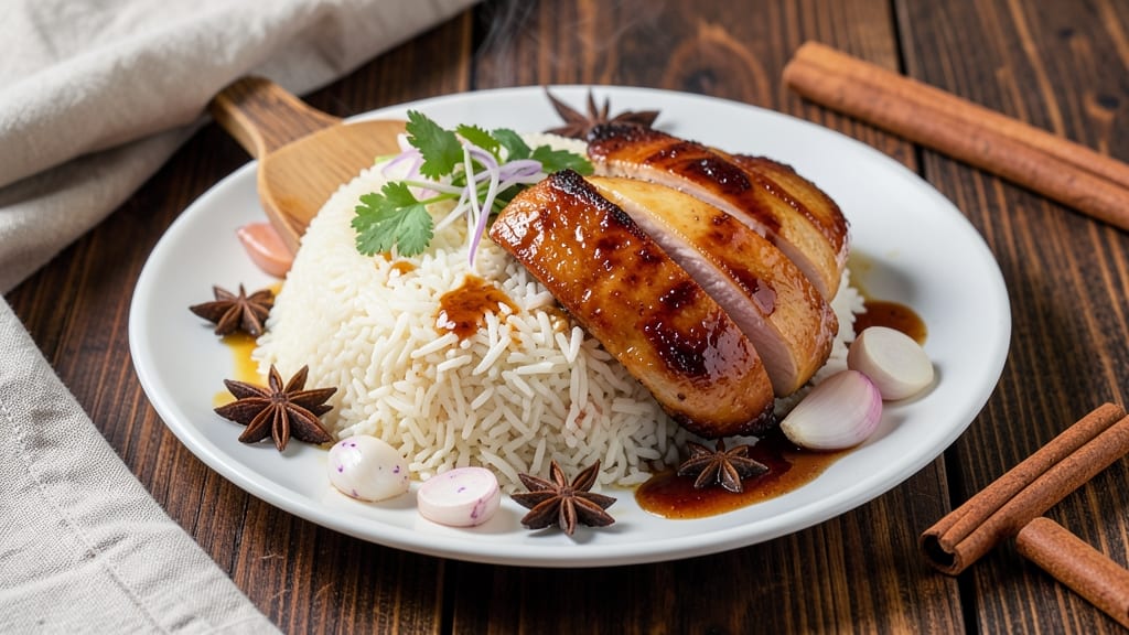 Chicken Rice Shop Recipe: Five-Spice Poached Chicken With Fragrant Jasmine Rice