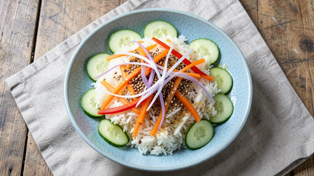 Chinese Rice Salad Recipe: Cool Noodle Fusion With Umami-Packed Dressing