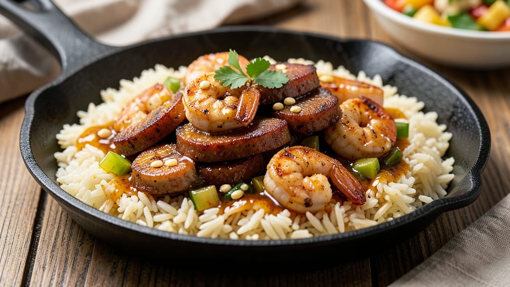 Cajun Shrimp Sausage and Rice Recipe: Spicy One-Pan Feast in 30 Minutes