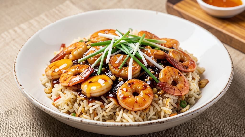 Chinese Restaurant Shrimp Fried Rice Recipe: Scallion-Packed Wok Crunch With Golden Egg Ribbons