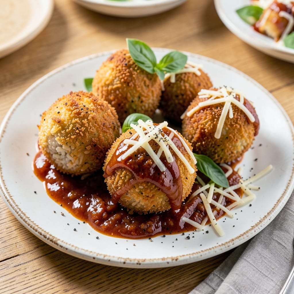 Arancini Recipe Leftover Rice: Crispy Golden Balls With Melty Cheese Hearts