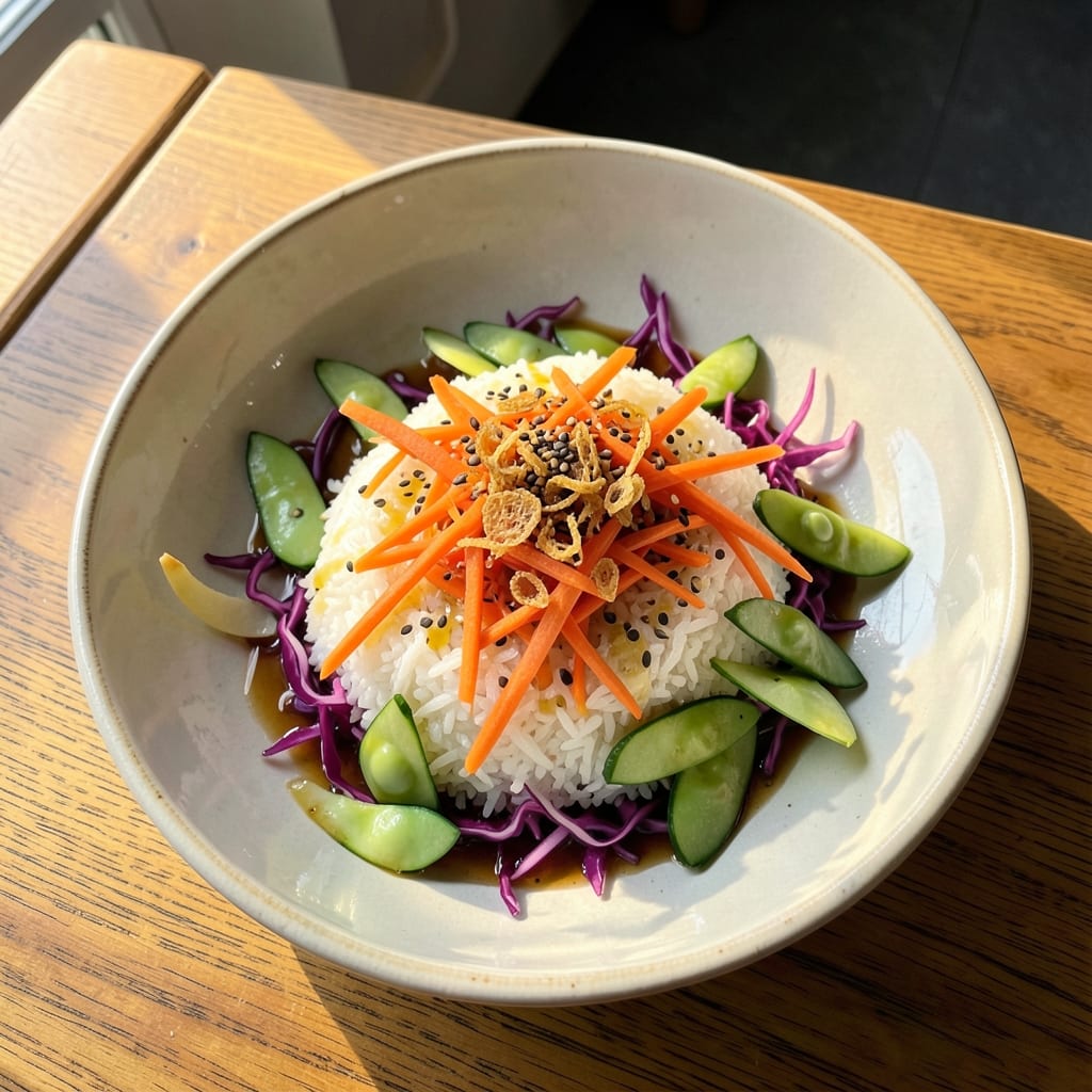 Asian Rice Salad Recipe: Crunchy Sesame-Ginger Bites With Plump Grains