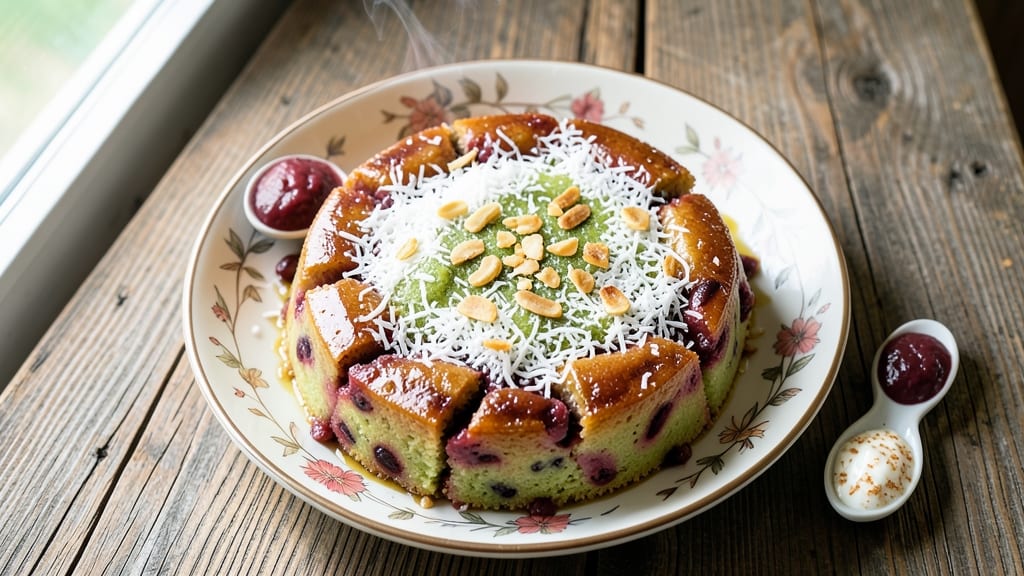 Chinese Sweet Sticky Rice Cake Recipe: Mochi-Style Chewiness with Coconut Glaze
