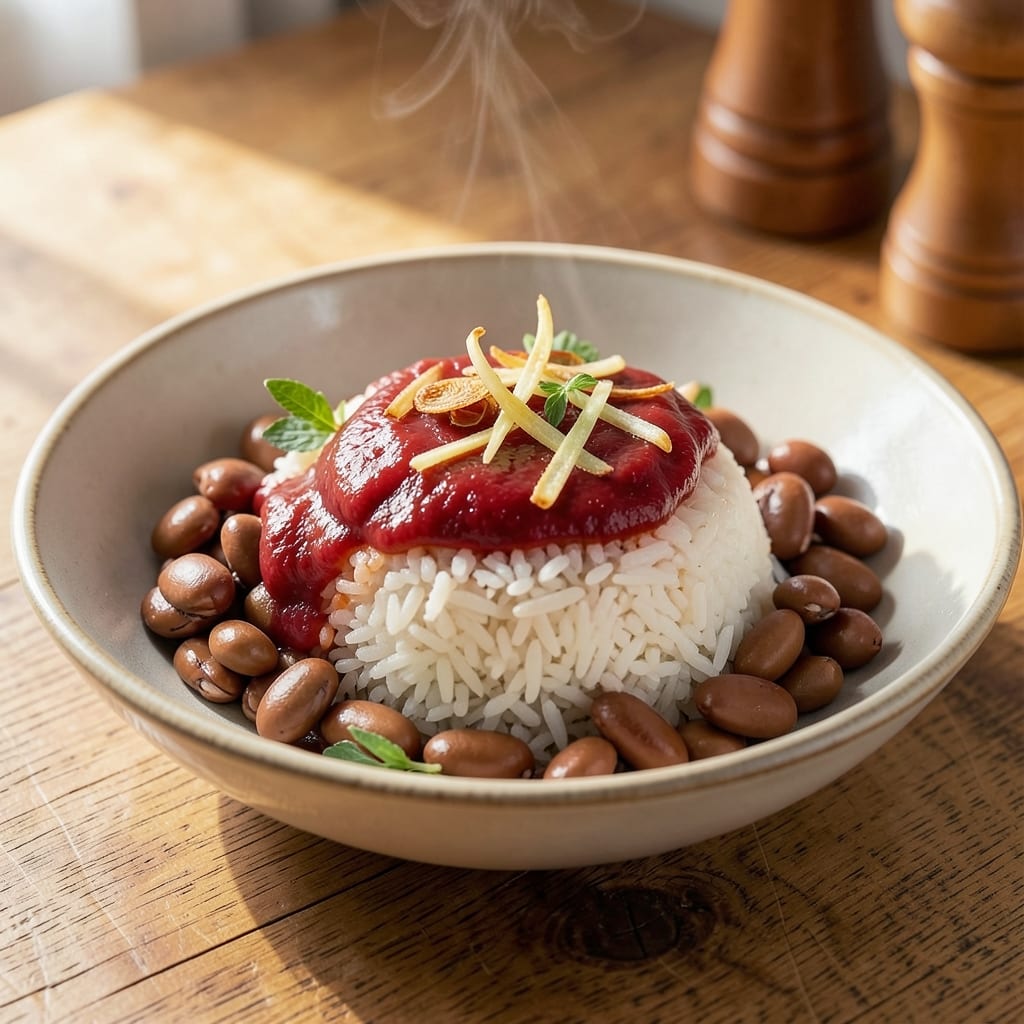 Adzuki Beans and Rice Recipe: Sweet-Savory Umami Bowl