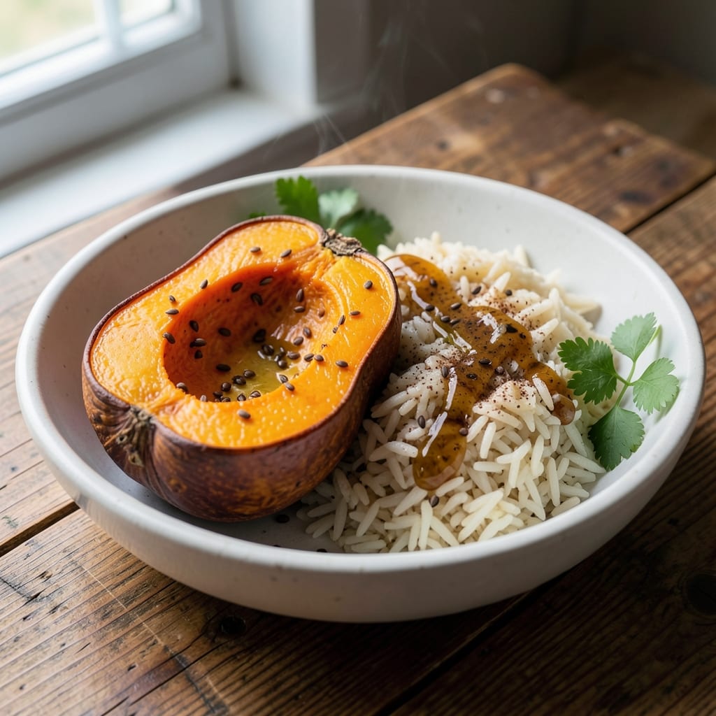 Acorn Squash and Rice Recipe: Roasted Sweetness Meets Nutty Rice