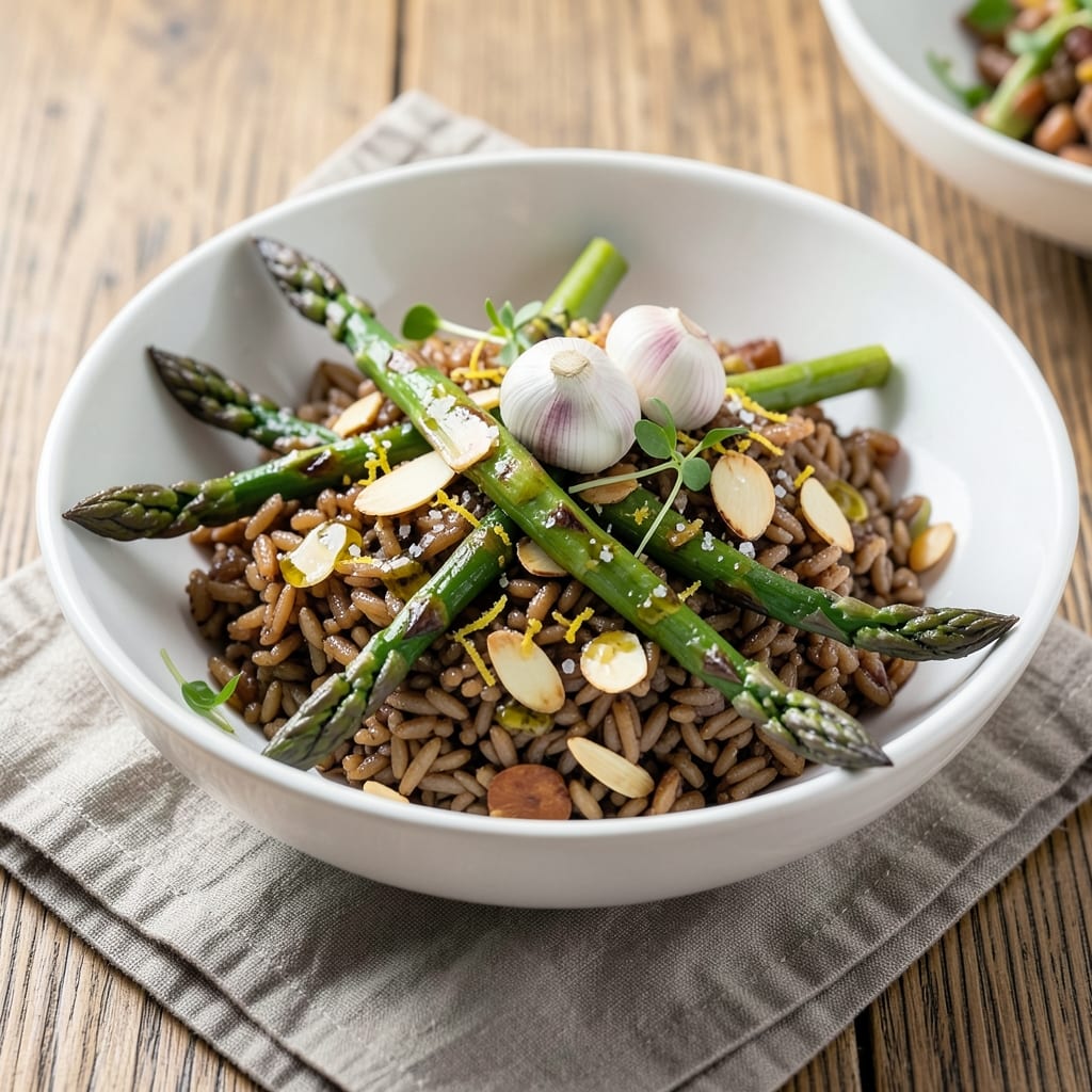 Asparagus and Brown Rice Recipe: Earthy Greens and Nutty Grains in One Pan