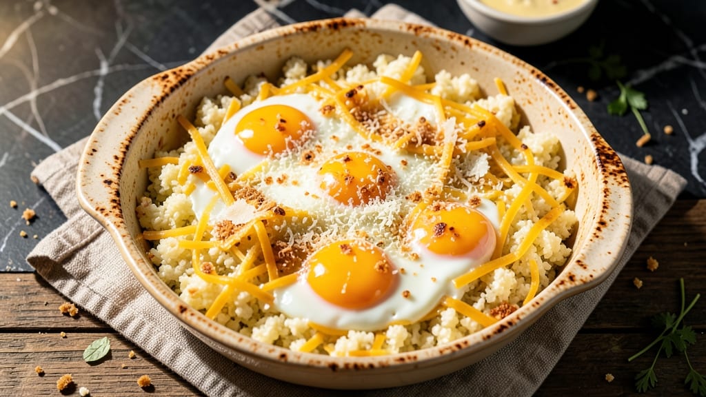 Cauliflower Rice Bake Recipe: Crispy Top, Cheesy Comfort in One Dish