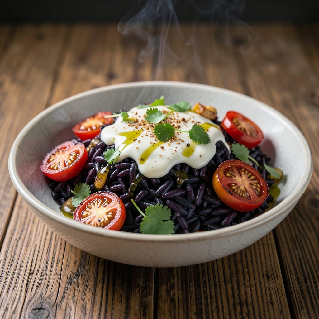 African Black Rice Recipe: Deep Purple Grain With Toasted Spice Crunch