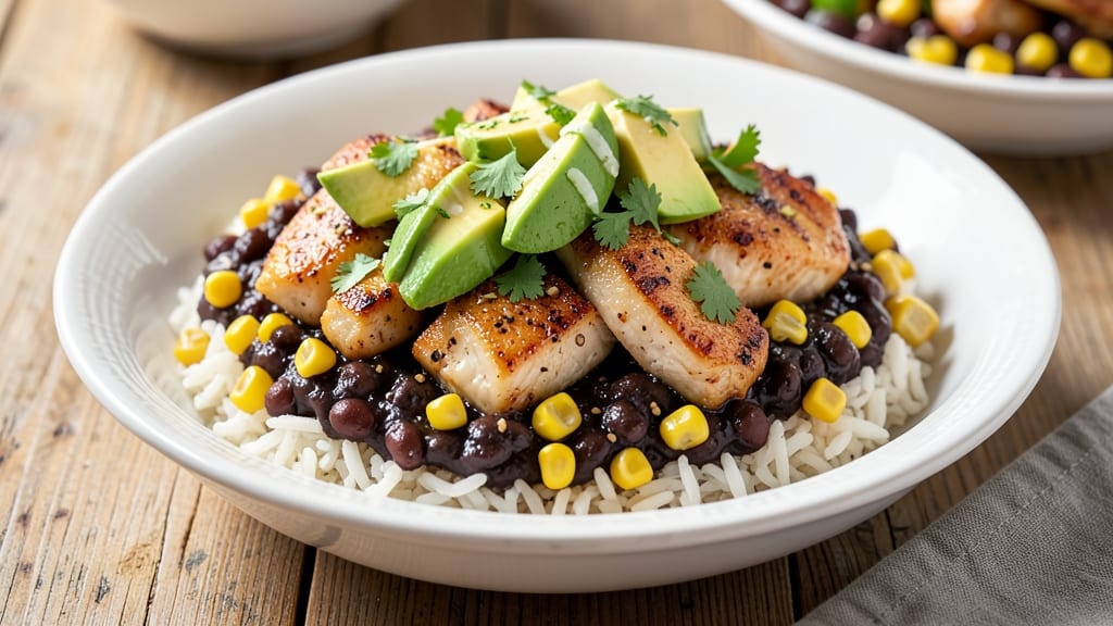 Chicken Black Beans Corn Rice Recipe: One-Pot Protein-Packed Fiesta Bowl