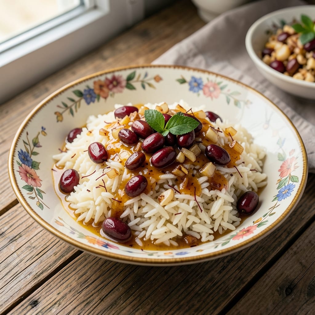 Albanian Rice Recipe: Toasted Barberry and Saffron Infusion Magic